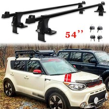 54" Car Top Roof Rack Cross Bars Cargo Kayak Carrier W/Lock For 2010-13 Kia Soul