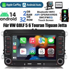 For VW GOLF MK5 MK6 7" Android 13 Apple CarPlay Car Stereo Head Unit GPS Radio