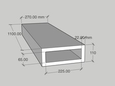 american oak stair treads for floating staircase 270x110x1000|spine stair case