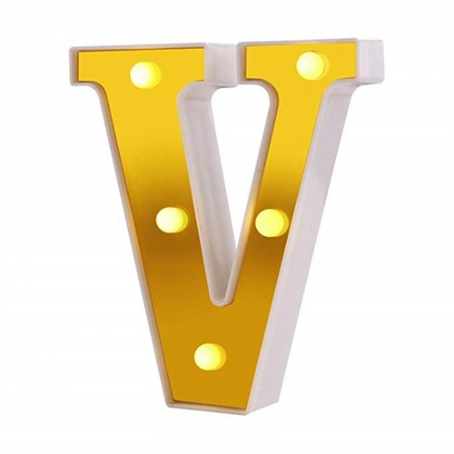 Practical gold led letter - practical,