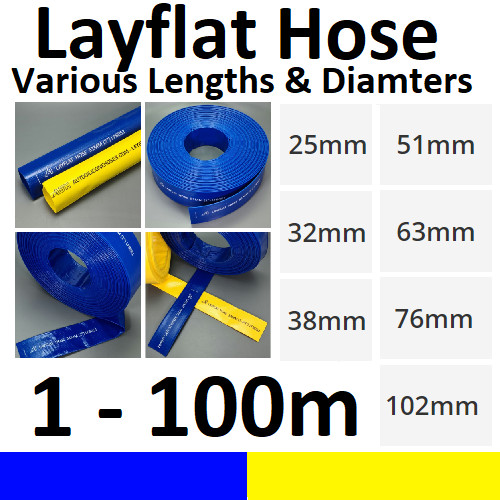 Blue yellow pvc - yellow, hose