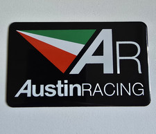 Austin Racing Aluminium Heat Proof Exhaust Sticker / Badge / Decal