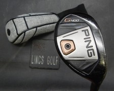 Ping G400 Black Dot 22° 4 Hybrid Stiff Steel Shaft Golf Pride Grip & Head Cover