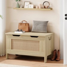 30 Inch Wooden Storage Bench