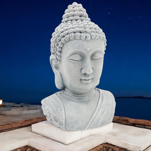 Large buddha head - buddha, statue