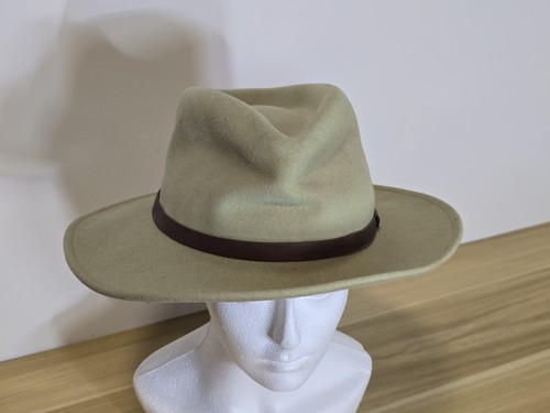 Mens hat vintage 80s beige - mens,