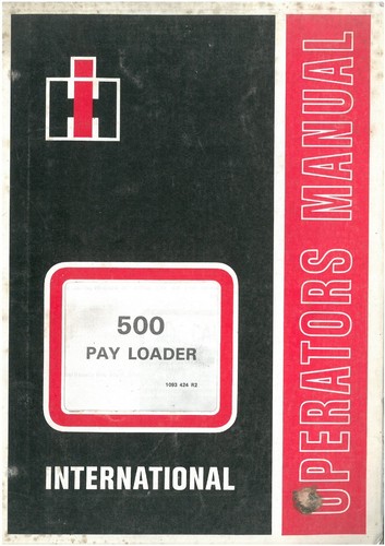International 500 payloader - 500,