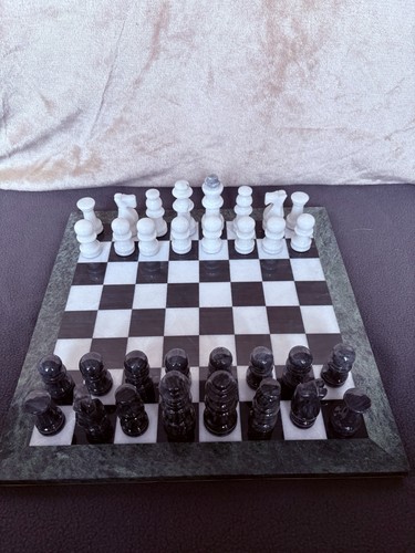 Marble contemporary chess set - chess,