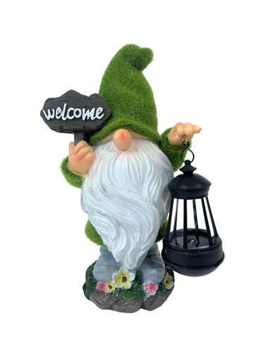 Garden ornament gonk solar - garden,