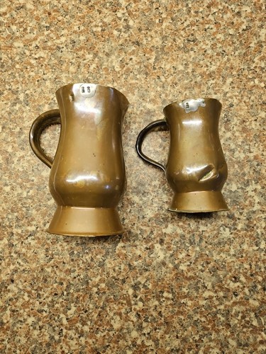 Two antique copper measuring - copper,