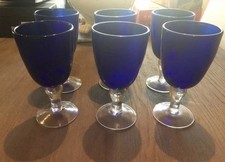 Brand New Blue Wine Glasses X