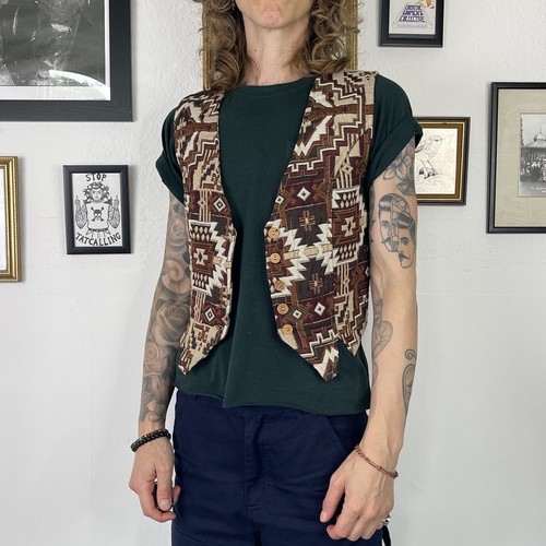 Vintage weave waistcoat - vintage,