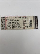 ONE DIRECTION - WHERE WE ARE TOUR - October 3, 2014 - Ticket Stub Raymond James