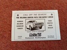 Hillman Hunter press advert