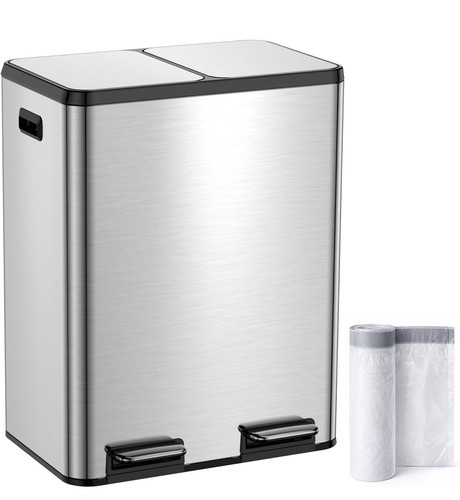 Kitchen bin 60l dual - kitchen, bin,60l
