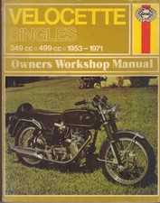 VELOCETTE 350 MAC,VIPER,500 VENOM,MSS,SCRAMBLER,CLUBMAN HAYNES MANUAL 1953-1971