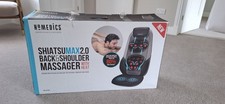 HOMEDICS SHIATSU MAX 2.0 BACK AND SHOULDER MASSAGER WITH HEAT AND BOX