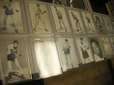20 Different Vintage Boxing Exhibit Cards