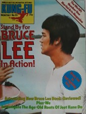 KUNG-FU MONTHLY No.35 Vintage 1970's UK Poster-Mag Featuring BRUCE LEE (MINT)