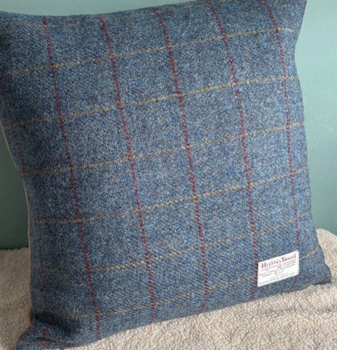 Harris tweed cushion 16x16 - tweed,