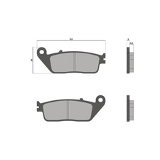 Malossi Brake Pads For Honda 400 FJS Silver Wing 2006-2009