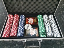 Poker Chip Set - 300 Piece in Metal Case (no Dice) 