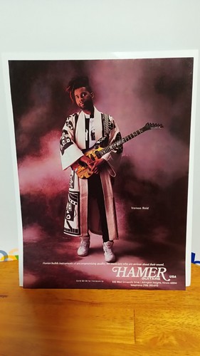 Hamer guitar 1990 print - hamer,