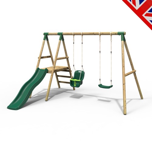 Rebo odyssey wooden swing set - rebo,
