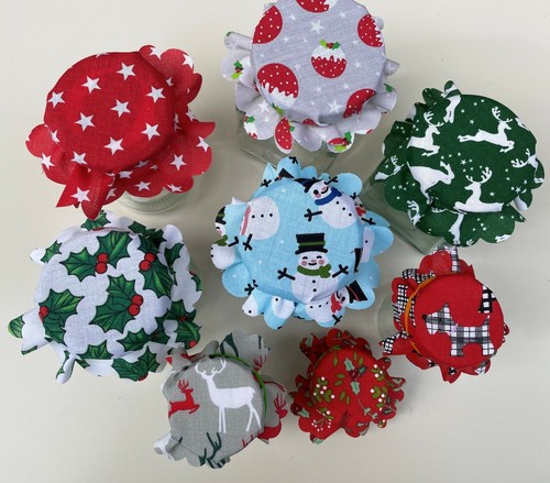 15 christmas fabric - 10,, 12