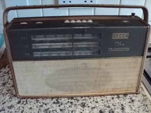 Vintage 1960s decca fm - , am/fm