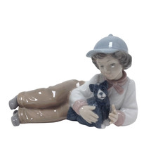 Lladro Nao Boy with Dog