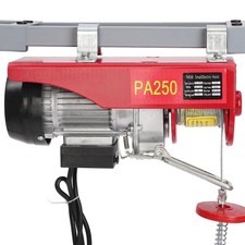 250kg Electric Winch Scaffold Hoist Winch Crane Workshop Garage Lifting Set UK