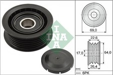 4x ✅Fits INA 532 0160 10 DEFLECTION/GUIDE PULLEY, V-RIBBED BELT   ⭐UK Seller⭐