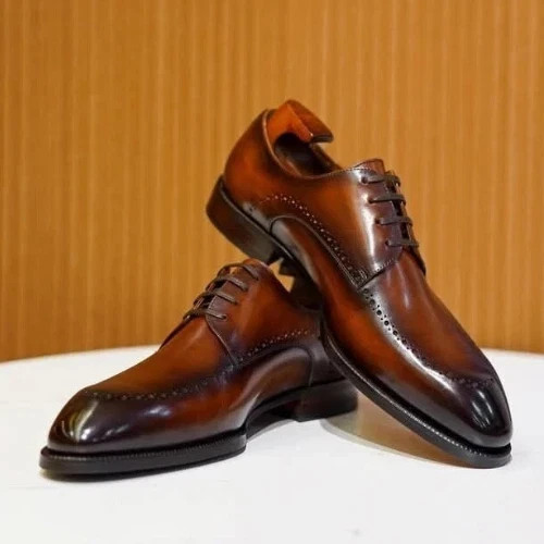Handmade genuine brown leather - handmade,
