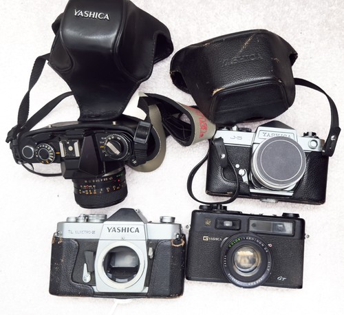 Job lot vintage yashica - lot,