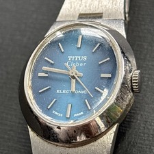 Vintage Titus Clebar Blue Dial