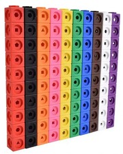 - 100pcs Snap Maths Cubes –