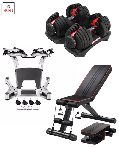 40kg adjustable dumbbells - 40kg, pair