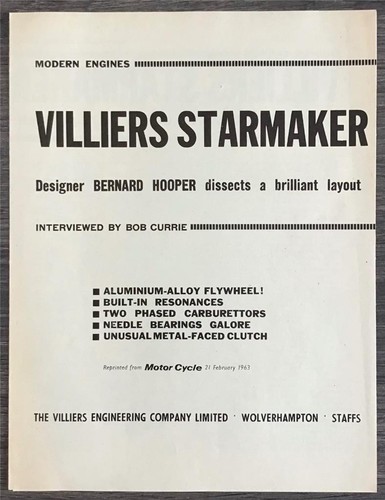 Greeves villiers starmaker - villiers,