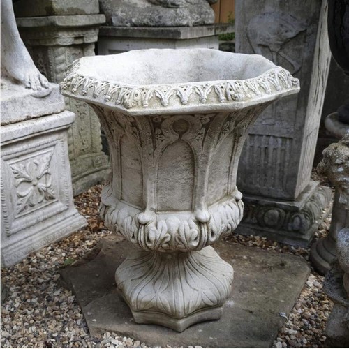 Gothic octagonal urn - gothic,