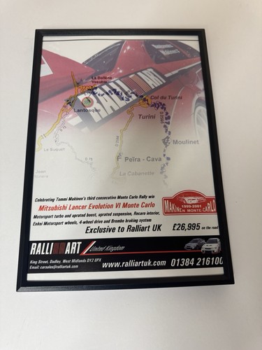 Framed original mitsubishi evo - mitsubishi,
