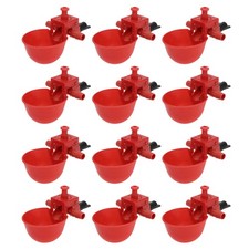  12 PCS Pigeon Drinker Cup Bird Water Feeder Dishes Feeders for Birds