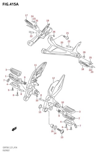 Suzuki genuine bolt 8mm - suzuki, 23mm