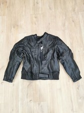 Vintage FRANK THOMAS Armasport LEATHER  MOTORCYCLE JACKET 44 UK