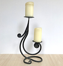 Wrought Iron Scroll Candle