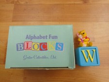 GROLIER DISNEY ALPHABET FUN BLOCKS COLLECTION - W FOR WINNIE THE POOH FIGURINE