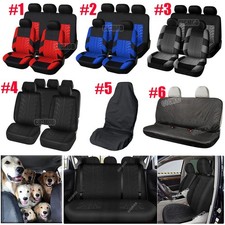 Car Seat Covers Full Set Universal Front Rear Seat Protector Cover Washable UK