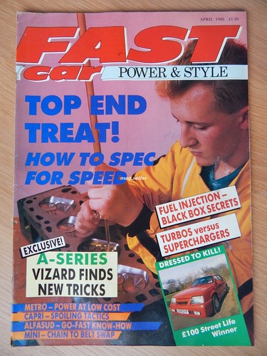 Fast car april 1988 alfa - car,