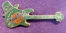 Hard Rock Cafe CALGARY ST PATRICKS DAY '99 VINTAGE GUITAR Pin-RARE!! CLOSED CAFE