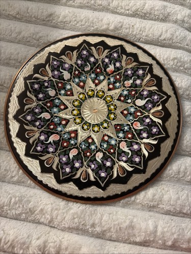 Vtg persian mina kari enamel - vtg,